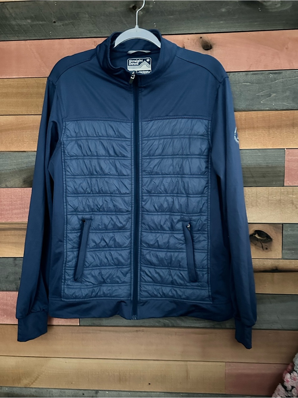 Straight Down Men's Patton Hybrid Golf Jacket